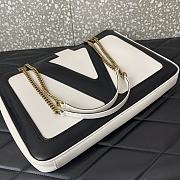 Valentino Garavani Viva Superstar Medium Bag Black White 37x26x2cm - 5