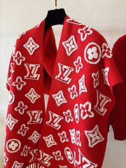 Louis Vuitton LV Red Scarf 34x220cm - 4