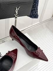 Celine Red Wine Heel 5cm - 4