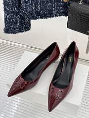 Celine Red Wine Heel 5cm - 2