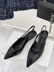 Celine Alma Triomphe Slingback Patent Black 5cm - 2