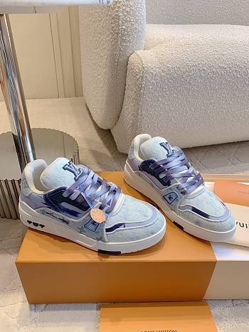 Louis Vuitton LV Blue Trainer Sneaker 