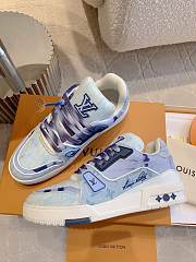 Louis Vuitton LV Blue Trainer Sneaker  - 4