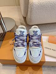 Louis Vuitton LV Blue Trainer Sneaker  - 3