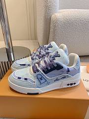 Louis Vuitton LV Blue Trainer Sneaker  - 2