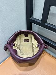 Loewe Mini Flamenco Clutch Bag Red Wine 23.9x18x9cm - 3