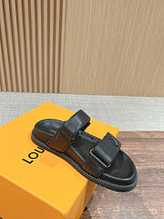 Louis Vuitton LV Full Black Sandal - 3