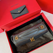 YSL Loulou Mini Bag Black Lambksin 20x12x5cm - 2