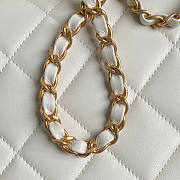 Chanel Flap Bag With Top Handle White 22x23.5x6cm - 2