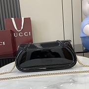 Gucci Blondie Small Shoulder Bag Black Patent 29.5x12.5x7cm - 6