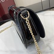 Gucci Blondie Small Shoulder Bag Black Patent 29.5x12.5x7cm - 3