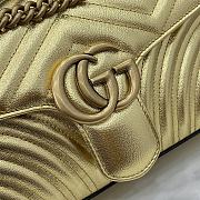 Gucci GG Marmont Small Gold Shoulder Bag 26x15x7cm - 3