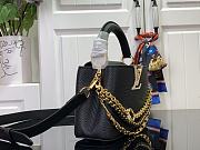 Louis Vuitton LV Capucines Mini Bag Black Taurillon 21x13.6x8cm - 6