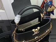 Louis Vuitton LV Capucines BB Bag Black Taurillon 27x17.3x9cm - 4