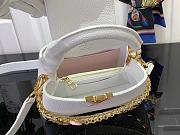 Louis Vuitton LV Capucines Mini Bag White Taurillon 21x13.6x8cm - 6