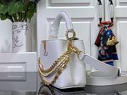 Louis Vuitton LV Capucines Mini Bag White Taurillon 21x13.6x8cm - 5