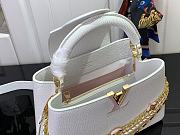 Louis Vuitton LV Capucines BB Bag White Taurillon 27x17.3x9cm - 6