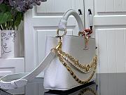 Louis Vuitton LV Capucines BB Bag White Taurillon 27x17.3x9cm - 5