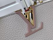Louis Vuitton LV Capucines BB Bag White Taurillon 27x17.3x9cm - 4
