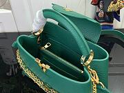 Louis Vuitton LV Capucines BB Bag Green Taurillon 27x17.3x9cm - 6