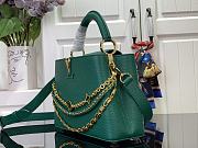 Louis Vuitton LV Capucines BB Bag Green Taurillon 27x17.3x9cm - 3