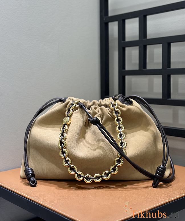 Loewe Large Flamenco Purse Suede Calfskin 41x26x9cm - 1