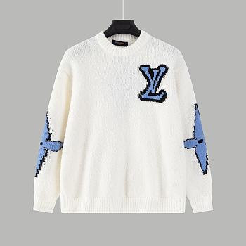 Louis Vuitton LV White Sweater 02