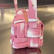 Bottega Veneta Brick Cassette Shoulder Bag Pink 23x10.5x10cm - 3