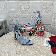 Dolce & Gabbana DG Fabric Heel Sandal 10.5cm - 4