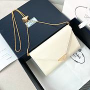 Prada Wallet Chain White Patent Mini Bag 20x11.5cm - 4