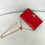 Prada Wallet Chain Red Patent Mini Bag 20x11.5cm - 4