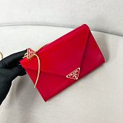 Prada Wallet Chain Red Patent Mini Bag 20x11.5cm - 3
