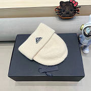 Prada White Beanie - 4
