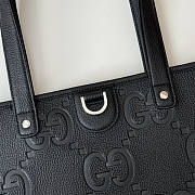 Gucci Medium Jumbo GG Tote Black Bag 30x29x25cm - 4
