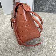 Celine Belt Nano Bag Orange Crocodile 20x20x10cm - 6