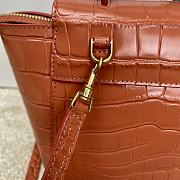 Celine Belt Nano Bag Orange Crocodile 20x20x10cm - 5