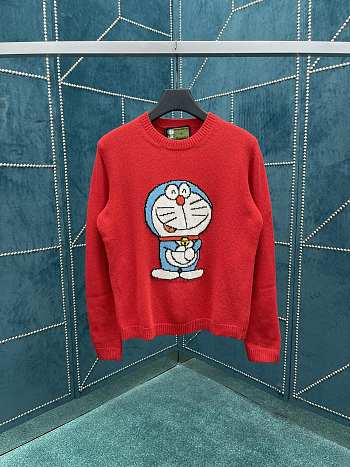 Gucci Red Doraemon Sweater