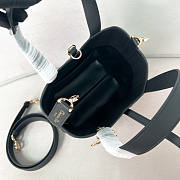 Dior Small Toujours Vertical Tote Bag Black 16x18x12cm - 6