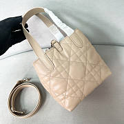 Dior Small Toujours Vertical Tote Bag Beige 16x18x12cm - 2