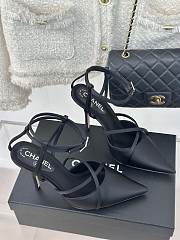 Chanel Strappy Black Heel 10cm - 3