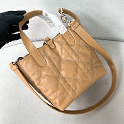 Dior Small Toujours Vertical Tote Bag Tan 16x18x12cm - 2