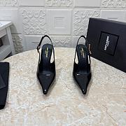 YSL Slingback Black Patent Heel 10cm - 3