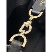 Dior Medium Toujours Vertical Tote Bag Black 20x22x18.5cm - 5