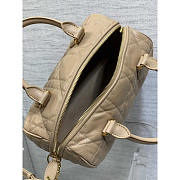 Dior Groove 25 Bag Beige Macrocannage Calfskin 25 x 19 x 16 cm - 6