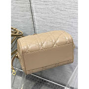 Dior Groove 25 Bag Beige Macrocannage Calfskin 25 x 19 x 16 cm - 4