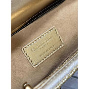 Dior Lady D-Joy Bag Metallic Beads Sequins Gold 26cm - 6