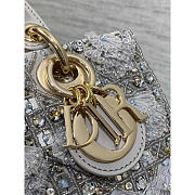 Dior Geanta Lady D-Joy In Gray 26cm - 5