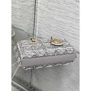Dior Geanta Lady D-Joy In Gray 26cm - 4