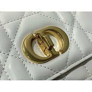 Dior Miss Caro Top Handle Pouch White 24x12x4cm - 3