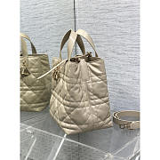 Dior Medium Toujours Vertical Tote Bag Beige 20x22x18.5cm - 2